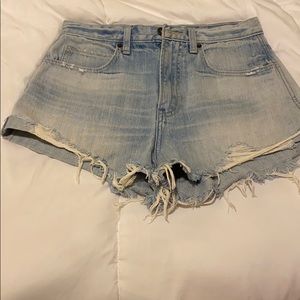 Denim shorts